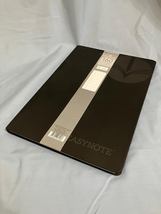 A4 Black Lined Notebook