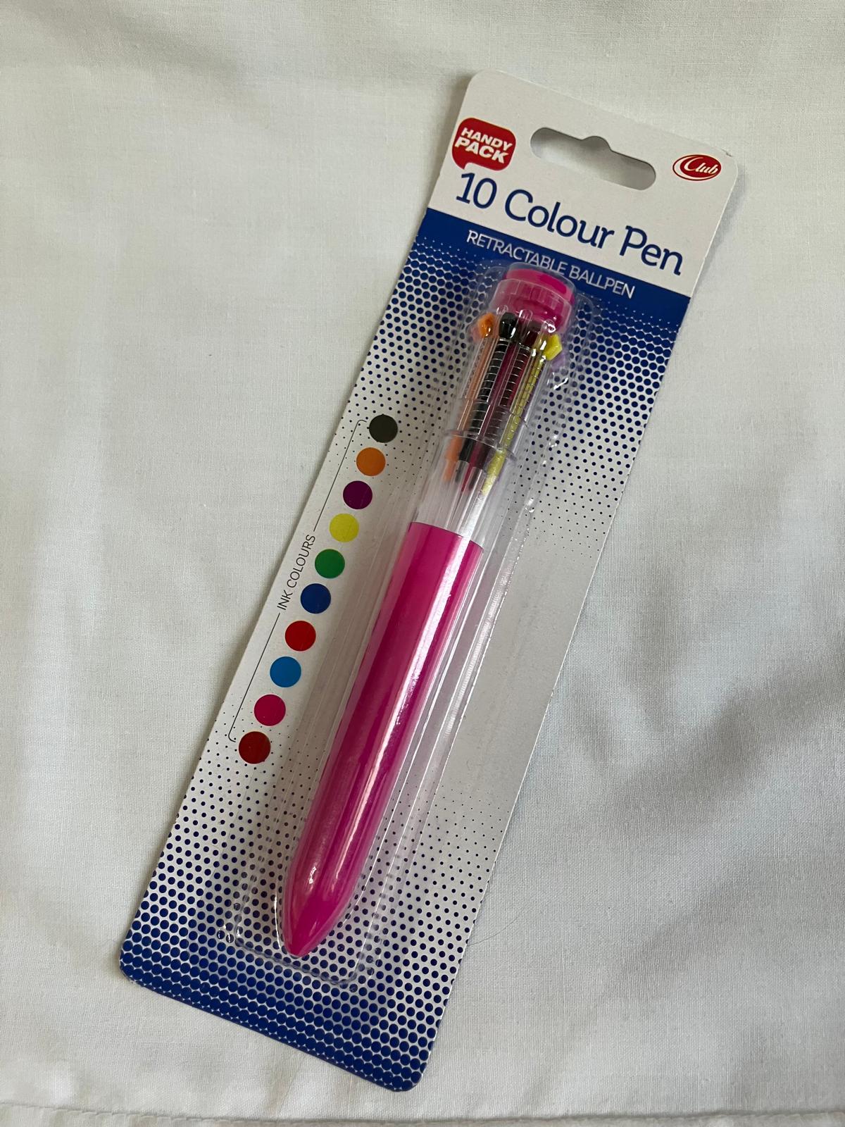 10 C0lour Pen (In Pink)